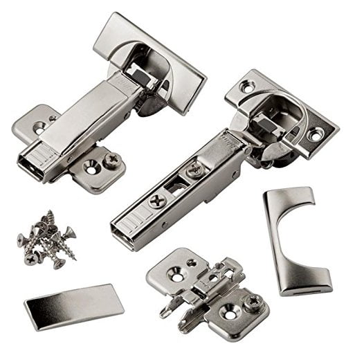Nickel Finish Blum 38N355BE08x6S Compact Soft-Close 1/2 Overlay Blumotion Hinge Pack of 6 