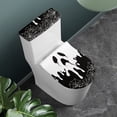 thumbnail image 2 of HELLHERO Melting Ghost Elastic Bottom Stretch Fit 2 Pcs Set with Fits All Toilet Shapes Toilet Seat Covers Set Machine Washable, 2 of 8