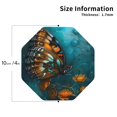 thumbnail image 2 of Honeii Elegant Butterfly And Flowers Print Leather Coaster Set of 4, Ideal for Safeguarding Your Furniture from Drinks Spills and Effortless Cleanup-Octagon, 2 of 6