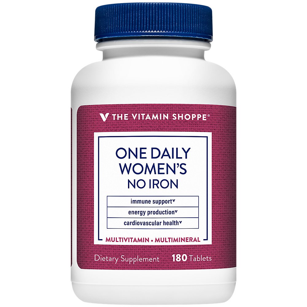 The Vitamin Shoppe One Daily Women's Multivitamin with No Iron, 2,000IU