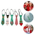 thumbnail image 4 of 5 corbatas navideñas divertidas para hombre, corbatas rojas con copos de nieve, corbatas festivas y elegantes para celebraciones y fiestas, 4 of 7