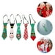thumbnail image 4 of 5 corbatas navideñas divertidas para hombre, corbatas rojas con copos de nieve, corbatas festivas y elegantes para celebraciones y fiestas, 4 of 7