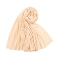 thumbnail image 2 of IYYVV Stretch Jersey Turban Head Wraps Long Solid Color African Shawl Hair Scarfs Soft Lightweight Breathable Head Bands Ties For Black Women Complexion, 2 of 3