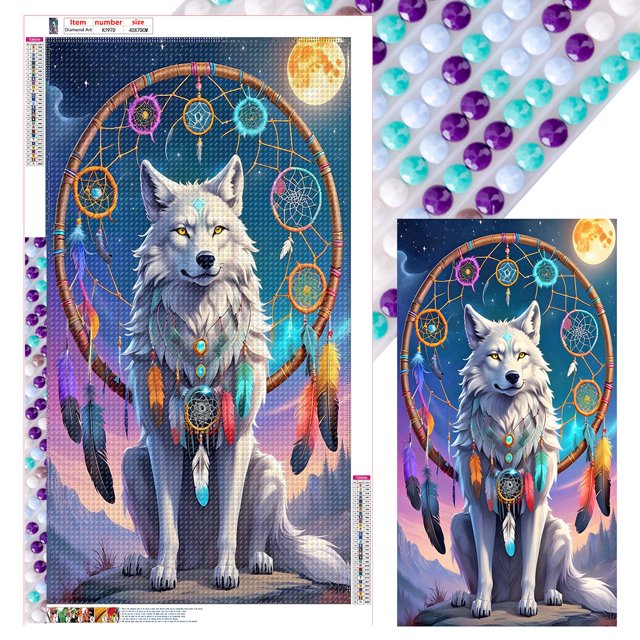 (K1970) Resina Diamante Serie Animal Con Diamantes Completos 40*70CM
