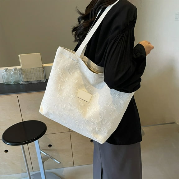 HongHeng Canvas Tote Bag for Women - Crossbody, Shoulder, Travel & Beach Bag