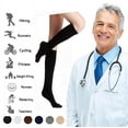 thumbnail image 4 of 3 Pairs Medical Sport Compression Socks - 15-20mmhg Graduated Knee-High Support for Men & Women, Ideal for Soccer, Running, and Nurses, 4 of 6