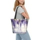 thumbnail image 2 of Disketp Lavender Blooms Window Bolsa de Hombro Casual para Mujer, Bolso Cruzado para Compras, Viajes y Uso Diario, 2 of 6