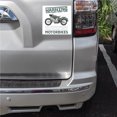 thumbnail image 2 of DistinctInk Custom Bumper Sticker - 10" x 10" Decorative Decal - White Background - Spontaneously Talking About Motorcycles, 2 of 2