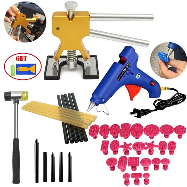 ?Gifts for Him?Dent Puller Kits Pops a Dent Lifter Hot Melt Glue Gun