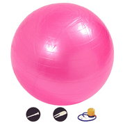 Exercise Ball for Physical Therapy, Swiss Ball Physio Ball for Rehab Exercises, Workout Fitness Ball for Core Strength, Yoga Ball for Balance & Flexibilitypinkglossy-45cm