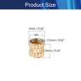 thumbnail image 2 of HUGFEGWE M3x4mm Female Thread Knurled Nuts,200PCS Hx4mm OD Brass Threaded Insert Embedment Nuts Hydraulic Welded Joint Injection Molding Assortment Kit for 3D Printing Injection Molding CJB91-25052, 2 of 7