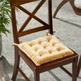 thumbnail image 4 of Noble House Nishtha 16" Tufted Velvet Dining Chair Cushion, Honey, 4 of 6
