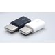 thumbnail image 1 of Cable de datos OTG de Android, convertidor tipo cabezal de conversión, Micro USB a USB-C, blanco y negro, 6 uds., 1 of 5