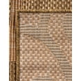 thumbnail image 7 of Unique Loom Outdoor Botanical Collection Area Rug - Vine (6' 1" Square Brown/Beige), 7 of 7