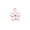 Pink, variant on HOOUN 60 pcs KC Gold Color Alloy Enamel Flower Charms 15x13MM DIY Jewelry Making-Pink