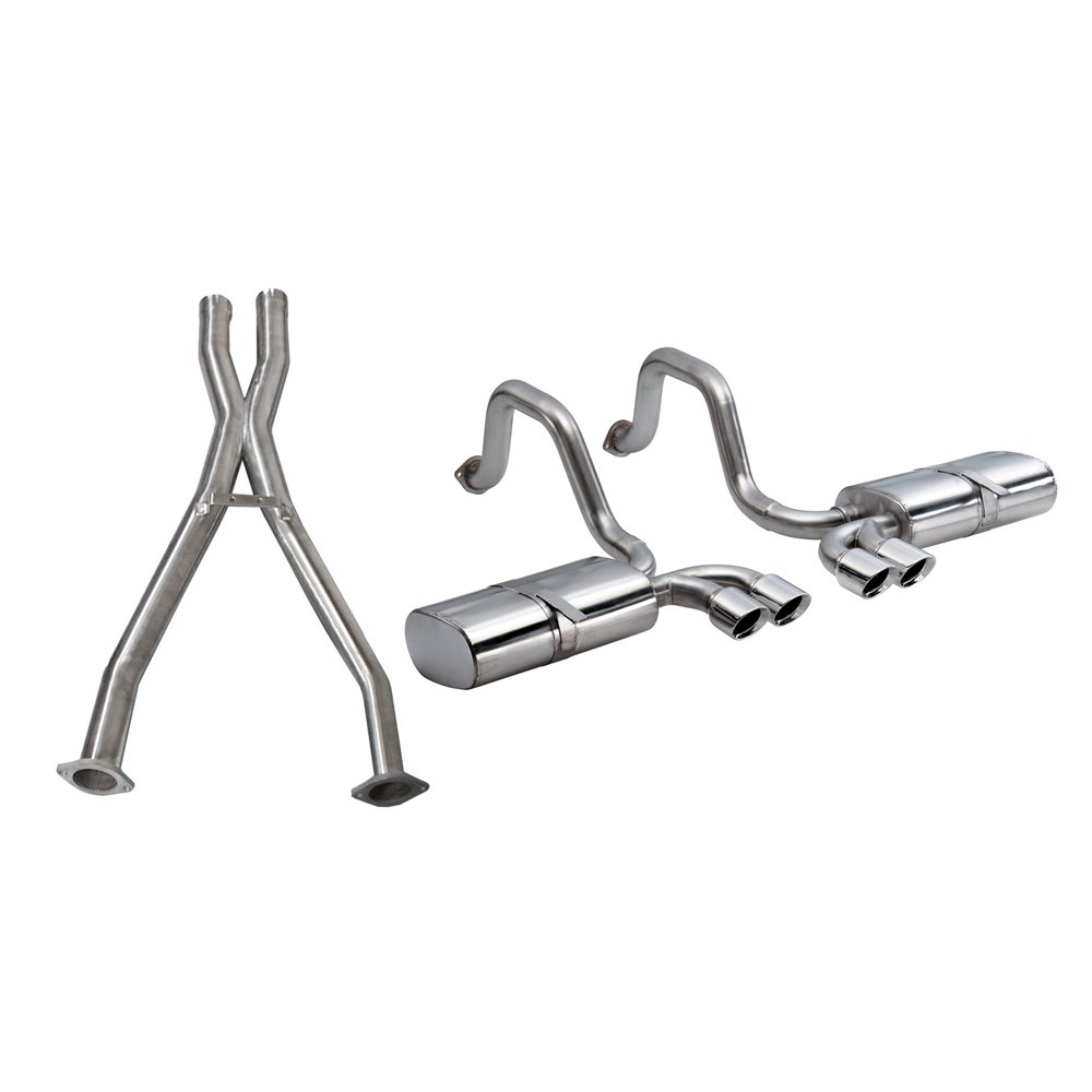Corsa Performance 14111CB Sport CatBack Exhaust System; Dual Rear Exit; 2.5 in. Dia.; Incl