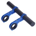 thumbnail image 1 of Soidarity Extensor de manillar de bicicleta con abrazaderas dobles soporte de extensión estante de montaje Universal al aire libre ciclismo de Ciclismo Azul Fibra de carbon Soidarity OD020549-04B, 1 of 6