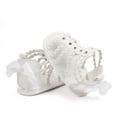 thumbnail image 4 of WUANDIXFA Baby Sandals Baby Girls Sandals Summer Shoes Outdoor First Walker Toddler Girls Shoes for Summer White,4, 4 of 6