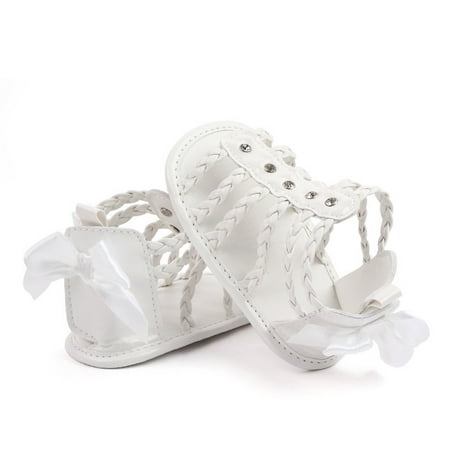 

Aayomet Girls Single Shoes Hollow Out First Walkers Shoes Toddler Sandals Princess Shoes Kids Slides White 6