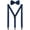 Navy, variant on Mens Braces and Bow Tie Set, Suspenders Braces for Men Trousers with 3 Clips, Elastic Adjustable Formal Braces for Wedding Business Daily-Wear