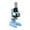 Blue, variant on Amdohai High Definition 100/400/1200 Times Adjustable Microscope Toys Kit with LEDs Fill Light Biological Science Experiment Equipment Machine Tool for 2 * AA Cell Powered Operated Children Kids Edu