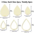 thumbnail image 2 of 6Pcs Macrame Cutting s Wooden Natrual Rustic Leaf Teardrop Cutting Template Boho Wood Water Drop Tassel Dream Catcher Wall Hanging Tool for DIY Crafts Making Home Weave Decor, 2 of 9