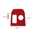 thumbnail image 3 of Real Bright Soft Car Interior Carbon Fiber Sticker DecorationRed Carbon Fiber Interior Console Gear Shift Cover For Ford Mustang Mach-EAuto Car Protection Interior Accessories, 3 of 8