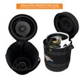 thumbnail image 6 of Flame King Gas Hauler Kit - Insulated Protective Carry Case, 3lb Propane Tank and Adapter Hose for Camping and Outdoor Adventures, Black/White, 6 of 13