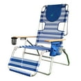 thumbnail image 2 of Ostrich 3-N-1 Altitude Outdoor Reclining Patio Beach Lounge Chair, Blue (2 Pack), 2 of 6