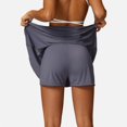 thumbnail image 5 of Women's High Waist Flowy Athletic Skirt with Built-In Shorts - X Large, Gray, 5 of 6