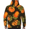 thumbnail image 5 of Bingfone Orange Pumpkin Men'S Drawstring Hoodie Long Sleeve Pocket Sweatshirts-Xx-Large, 5 of 9