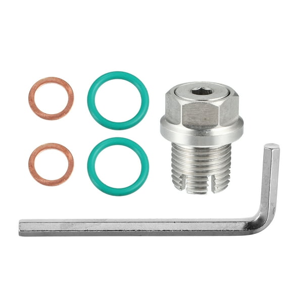 Unique Bargains 1 Set M16.1-1.5 x 15mm Oversize Piggyback Oil Drain Plug Self Tapping Oil Pan Thread Repair Kit for Car