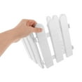 thumbnail image 3 of Beaupretty 10Pcs White Plastic Festival Garden Fence Decorative Display Fence Resistant to Wind and Sunlight, 3 of 7