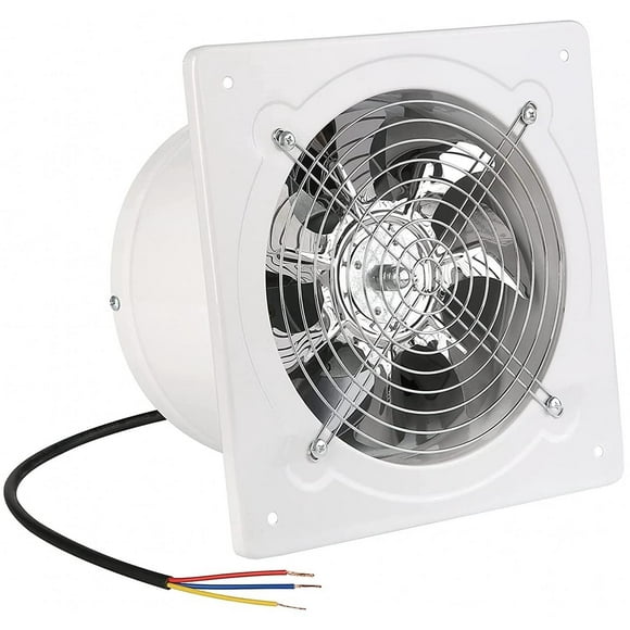 Ventilador de Escape Aydomer Blanco de 8 Pulgadas con Amortiguador para Uso Comercial
