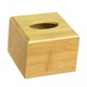 thumbnail image 1 of Soporte / Cubierta de Bambú Cuadrado para Caja de Pañuelos Faciales para Dispensador de Cajas de Papel de pequeña mayimx Cuadrado de cajas de pañuelos de bambú, 1 of 9