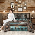 thumbnail image 6 of Manfei Texas Stars Bedding Sets Twin Size, Western Tribal Bed in a Bag Twin size, Rustic Farmhouse Reversible Comforter Sets with Sheets, Super Cozy Room Decorative, 7-Piece, 6 of 9