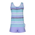 thumbnail image 4 of Womens Swimsuits Plus Size Vintage Print Strappy Back Tankini Set Two Piece Swimdress Panty Bathing Suit Beachwear Swimwear, 4 of 6