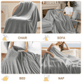 thumbnail image 3 of Throw Blanket, 260GSM Soft Jacquard Blanket for Couch, Waffle Weave Fuzzy Twin Size Throws for Home Decor, Lightweight and Warm Bed Blankets for Bed Sofa Office Travel, 3 of 7