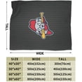 thumbnail image 3 of Portland Sea Dogs University Logo Fleece Blanket, Very Soft Microfiber Flannel Blanket for Couch Warm and Cozy for All Seasons, 3 of 6