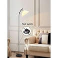 thumbnail image 4 of Jurulu Modern Standing Floor Lamp with Linen Shade, 4 of 5