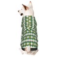 thumbnail image 1 of Fotbe Light Green Squares Sudadera con Estampado para Perros Pequeños – Suéter con Capucha para Mascotas, Tela Suave de Forro Polar con Bolsillo-Small, 1 of 7