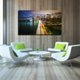 thumbnail image 4 of Manhattan Bridge Wall Art City Skyline Picture Canvas Art Downtown Night Framed Painting Wall Decor For Home Office Bedroom Livingroom Ready to Hang, 4 of 6