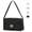 Black, variant on RAINSMORE Handbags for Women Small Top Handle Purse Underarm Clutch Vintage Trendy PU Leather Shoulder Bags,Black