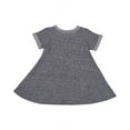 thumbnail image 2 of Rabbit Skins 5379 Toddler Girl's Harborside Melange French Terry Twirl Dress, 2 of 2