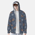 thumbnail image 3 of Picia Squirrel And Snowflakes Women's Men's UPF 50+ Sun Protection Hoodie Shirt Long Sleeve SPF Fishing Outdoor UV Hiking Lightweight Shirts-XX-Large, 3 of 9