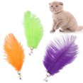 thumbnail image 1 of Cat Wand Refill Toy Interactive Faux Feather Cat Teaser Replacement Kitten Toy, 1 of 10