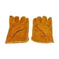 thumbnail image 4 of Cowhide Flame-Retardant Welding Work Gloves Heat-Proof Metal Welding Protector, 4 of 10