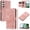 Pink, variant on Leather For Samsung Galaxy S26 Ultra 5G Case Orchids&Butterflies Embossed 5-card Flip Wallet Leather Case With Card Holder Magnetic Closure Phone Cases Cover With Hand Strap,Red