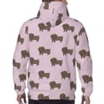 thumbnail image 7 of Lsque Dachshund Dog Puppy Pattern Casual Men's Hoodie,Hooded Sweatshirt with Kangaroo Pocket,Pullover Hoodie-3X-Large, 7 of 7