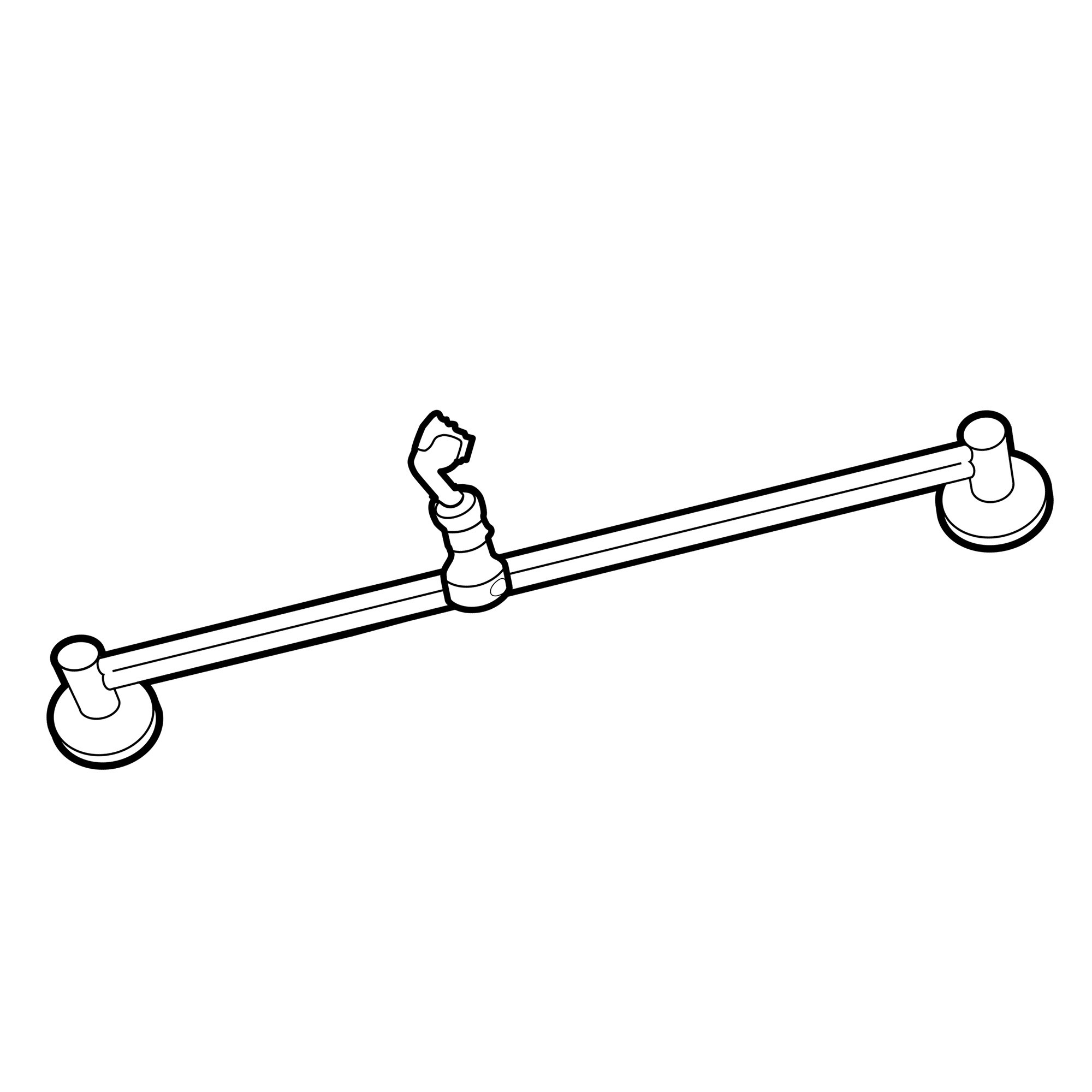 Moen 101629 Adjustable 30" Hand Shower Slide Bar